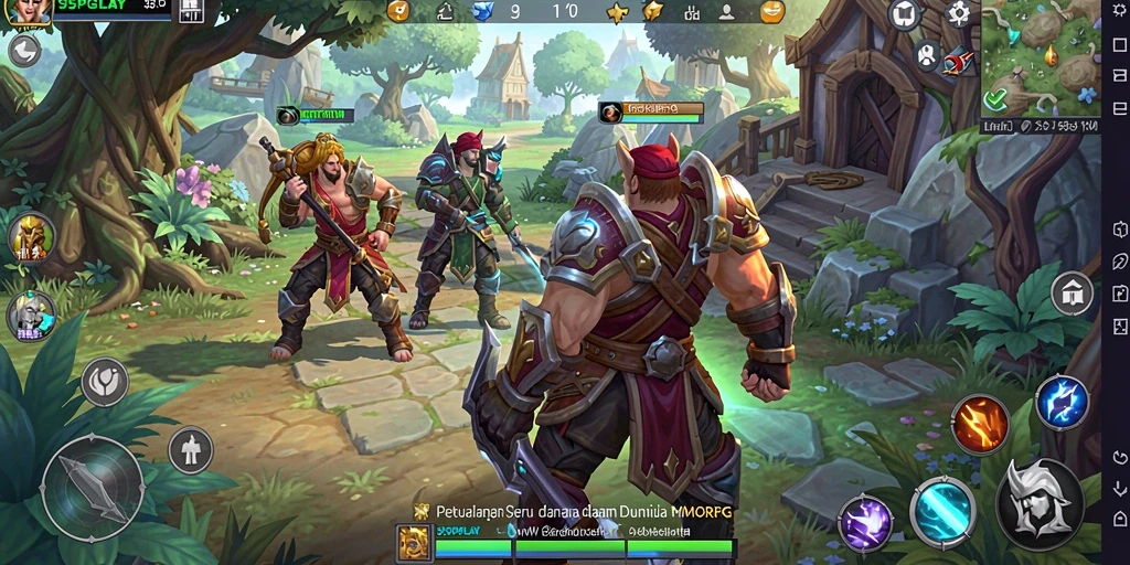 Gameplay seru di dunia MMORPG yang menantang.