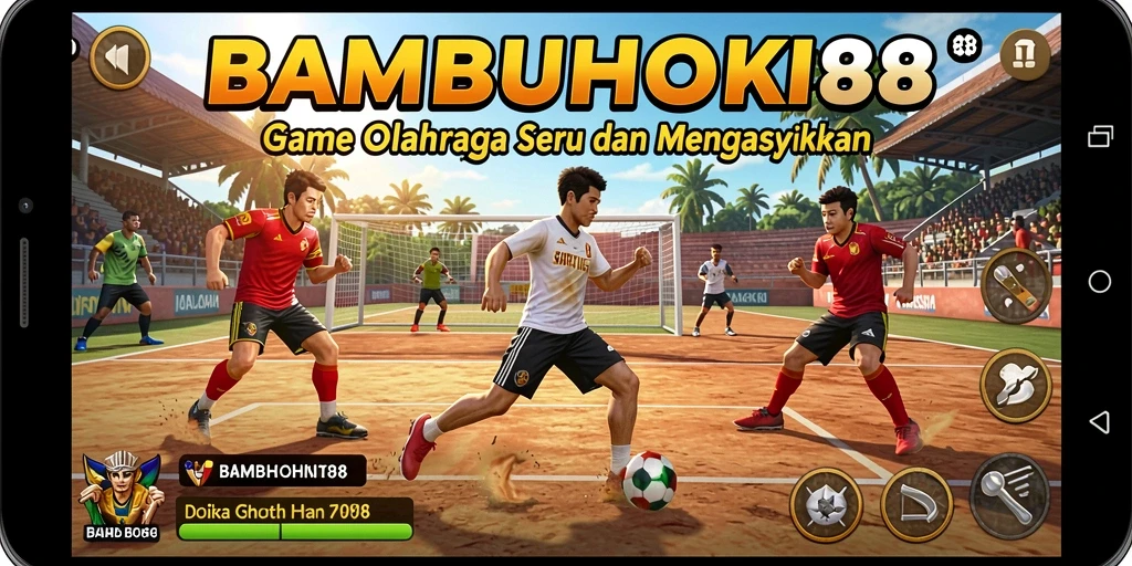 Gambaran permainan seru di BAMBUHOKI88 yang penuh aksi.