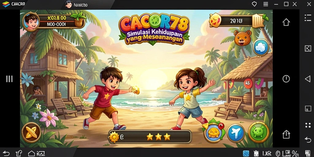 Screenshot gameplay <strong>CACOR78</strong> yang menunjukkan aktivitas menarik di dunia simulasi.