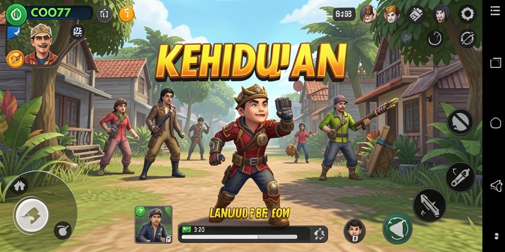 Tampilan gameplay realistis dan interaktif dari COO77.