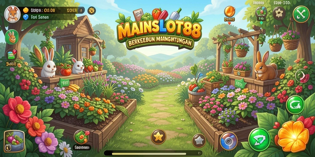Tampilan menarik dari gameplay pertanian di MAINSLOT88.