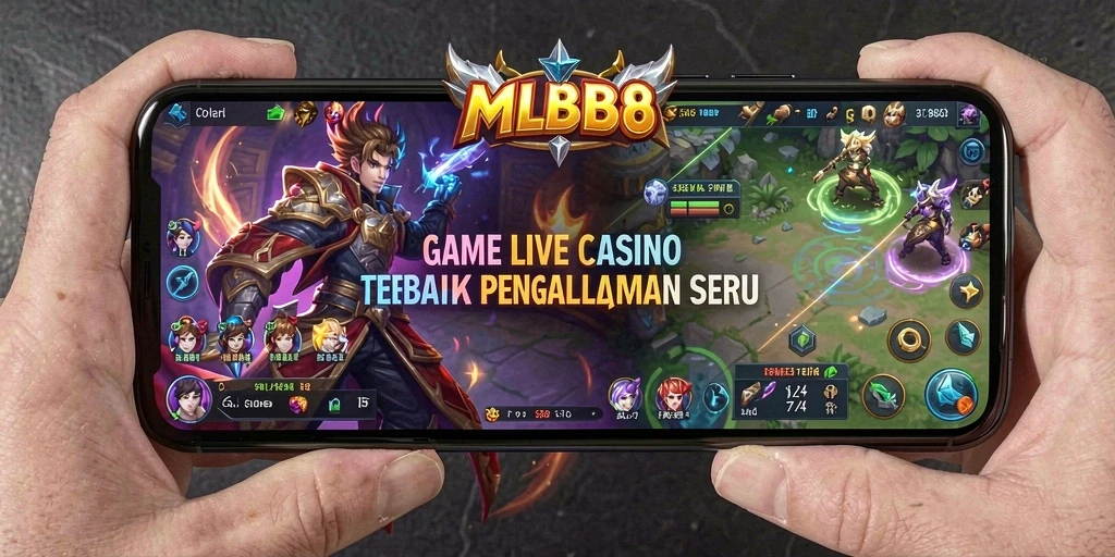 Screenshot gameplay Live Casino yang mendebarkan di MLBB8.
