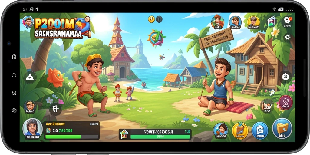 Screenshot gameplay P200M menampilkan aksi seru dan interaksi menyenangkan.