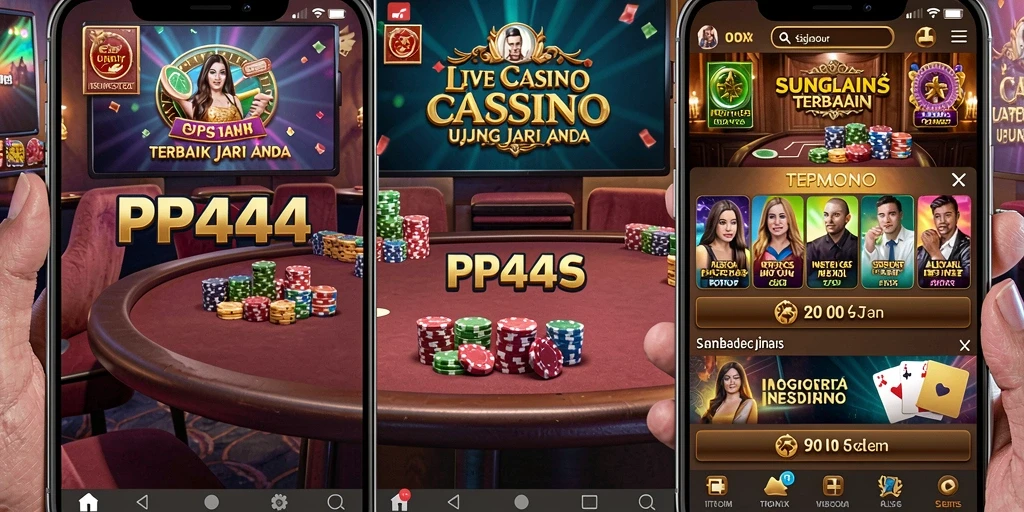 Tampilan gameplay PP444 yang mendebarkan dalam Live Casino.