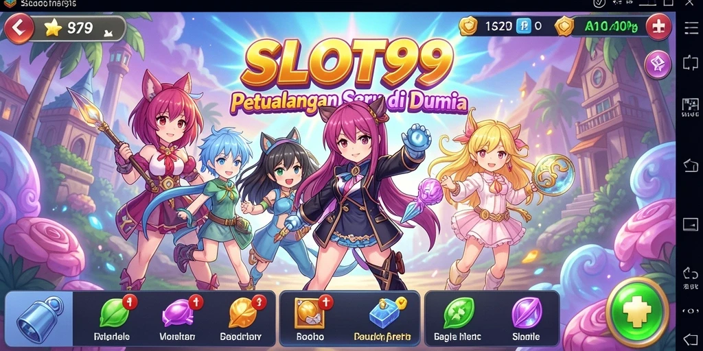 Gameplay SLOT99 dengan karakter anime yang menarik.