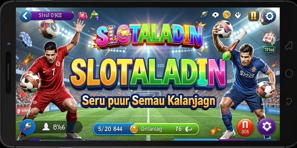 Tampilan gameplay SLOTALADIN yang penuh aksi dan seru.