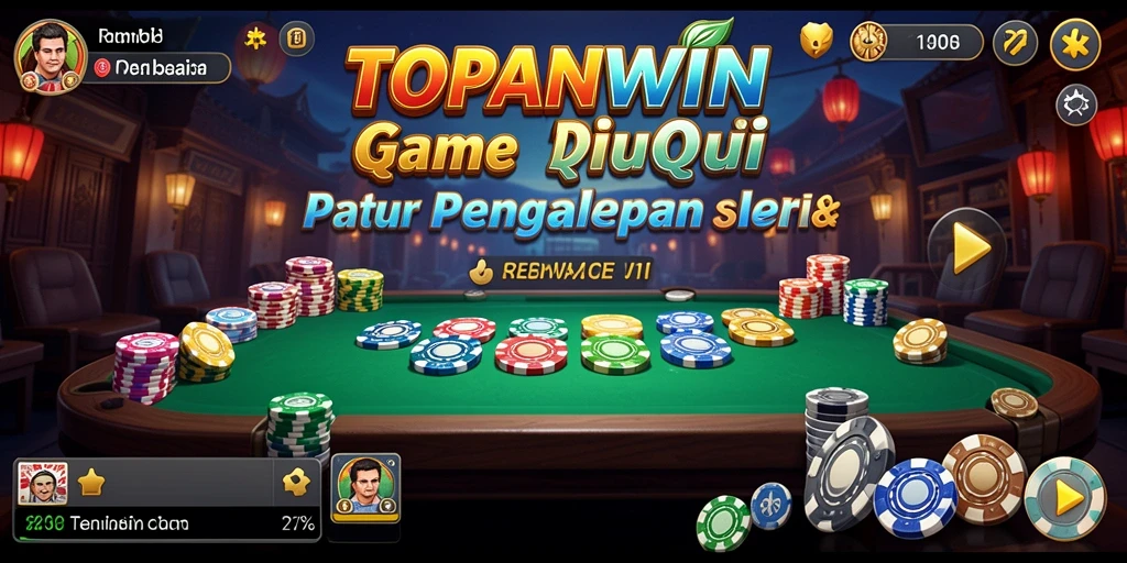 Tampilan menakjubkan gameplay QiuQiu di TOPANWIN.