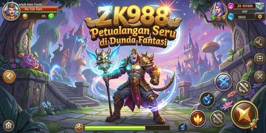 Tampilan gameplay ZK988 menunjukkan karakter dalam petualangan yang mendebarkan.